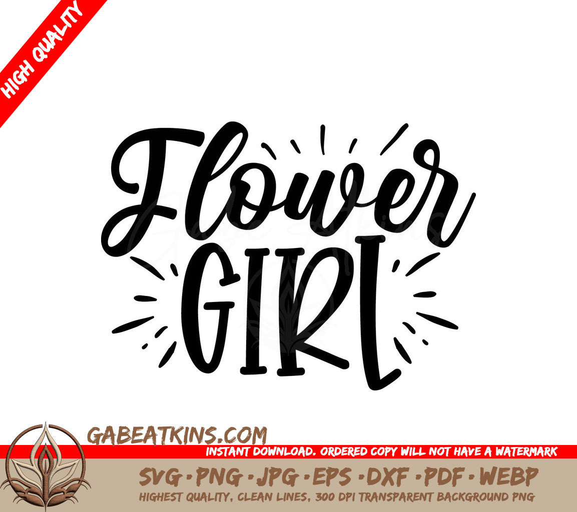  Flower Girl SVG SVG