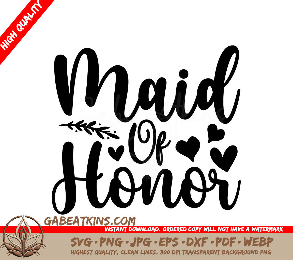  Maid of Honor SVG SVG