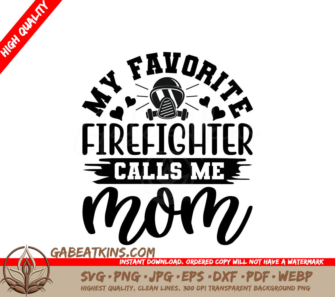 Firefighter Mom SVG Design SVG