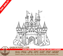  Castle Bridge SVG - Enchanted Garden Magic & Mystery SVG