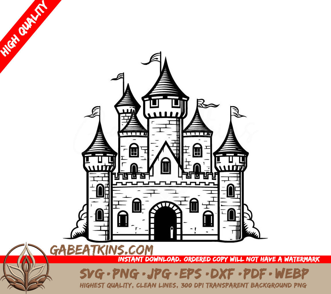  Castle with Flags SVG - The Last Expedition SVG