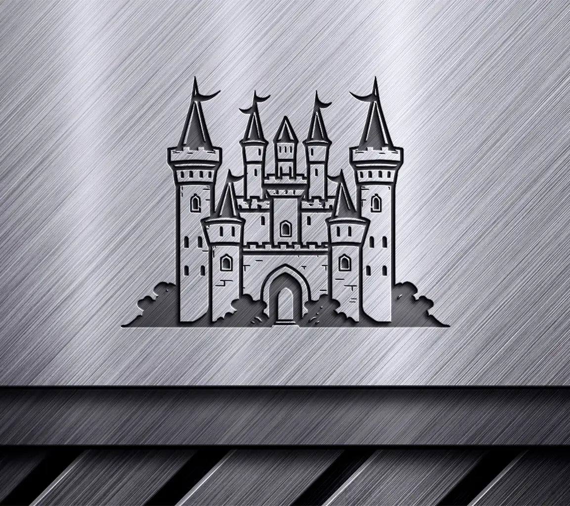  Castle Tower Flags SVG - Mini Truck Emblem Vector Graphic SVG