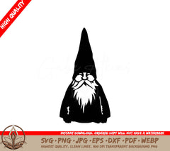 Tiny Nordic Gnome Digital Design in Multiple File Formats (SVG, PNG, JPG, AI, PDF, DXF, EPS, WebP) 
