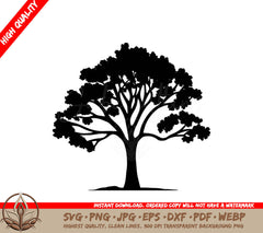 Tree in Nature - Digital Design in Multiple File Formats (SVG, PNG, JPG, AI, PDF, DXF, EPS, WebP) 
