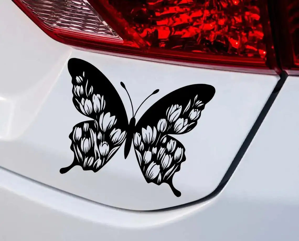 Tulip Petal Butterfly SVG PNG JPG AI PDF DXF EPS and WebP Digital Cut File