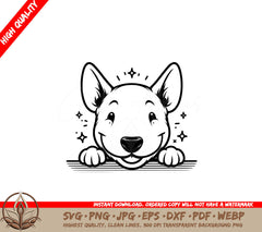Twinkling Bull Terrier SVG Cut File Download 
