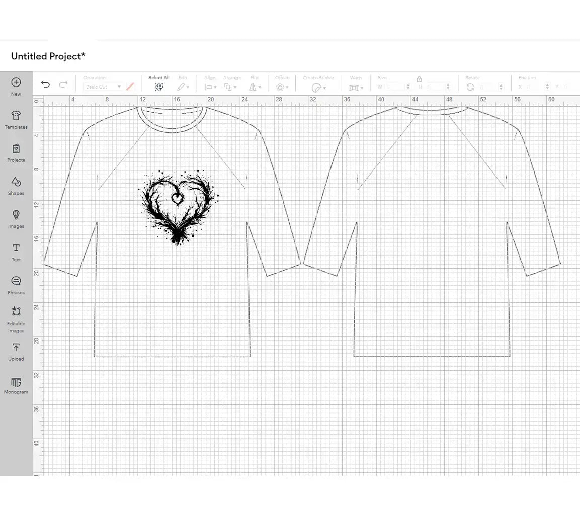 Twisted Branch Heart SVG Cut File