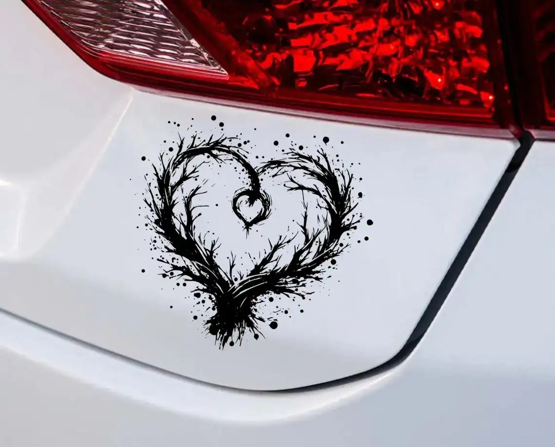 Twisted Branch Heart SVG Cut File