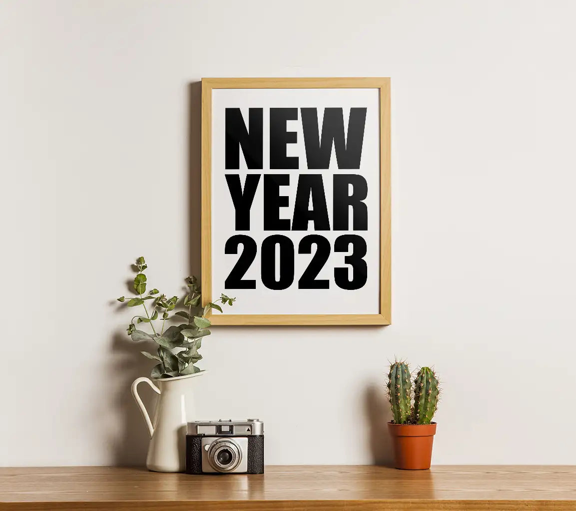 New Year 2023 Typography SVG Design -  T-Shirt Graphic SVG