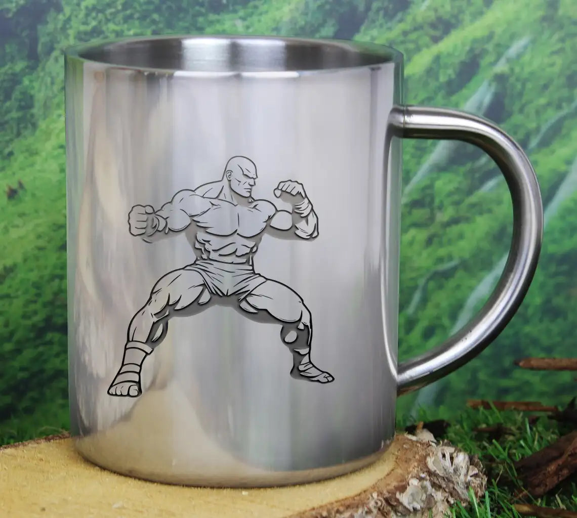 A Muscular Man With His Fist In The Air SVG - Ultimate Fighter SVG