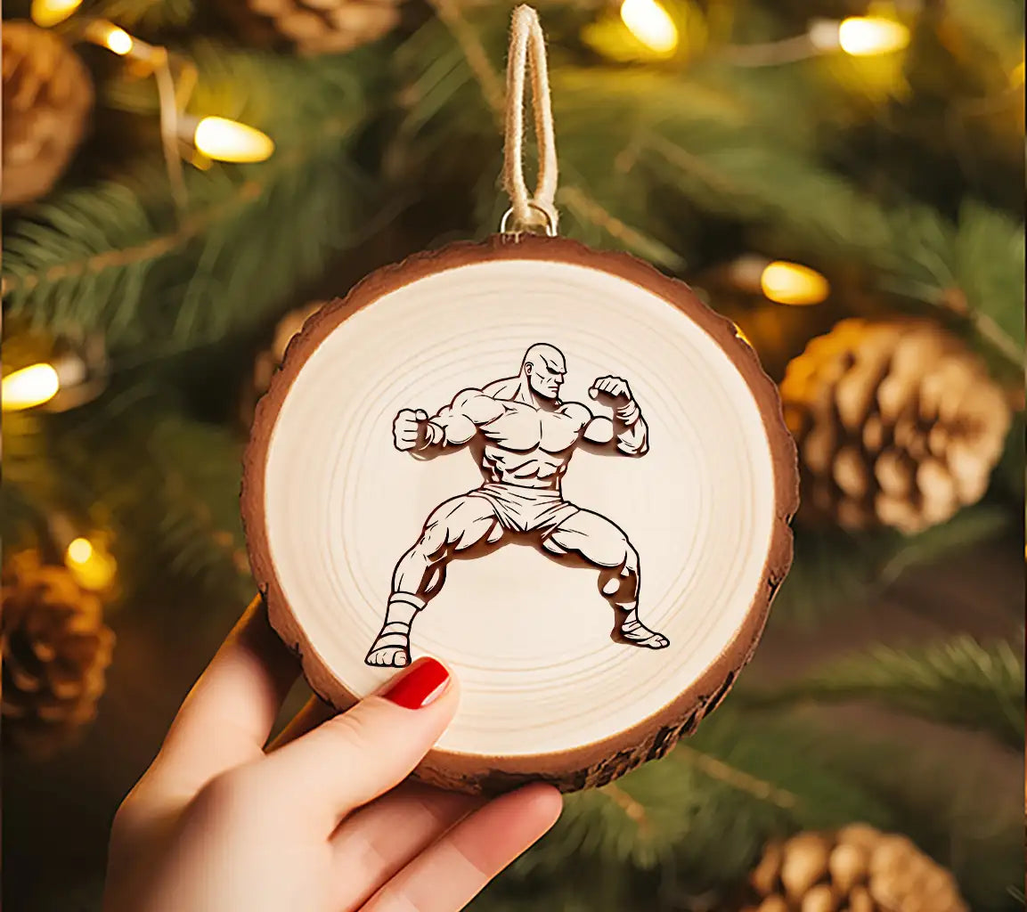 A Muscular Man With His Fist In The Air SVG - Ultimate Fighter SVG