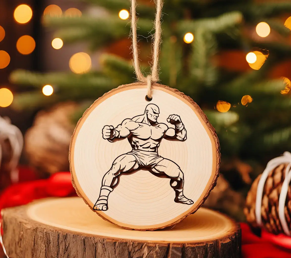A Muscular Man With His Fist In The Air SVG - Ultimate Fighter SVG