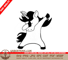  Unicorn Dancing SVG - Digital Design SVG