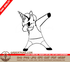  Unicorn SVG - Outstretched Arms Design SVG
