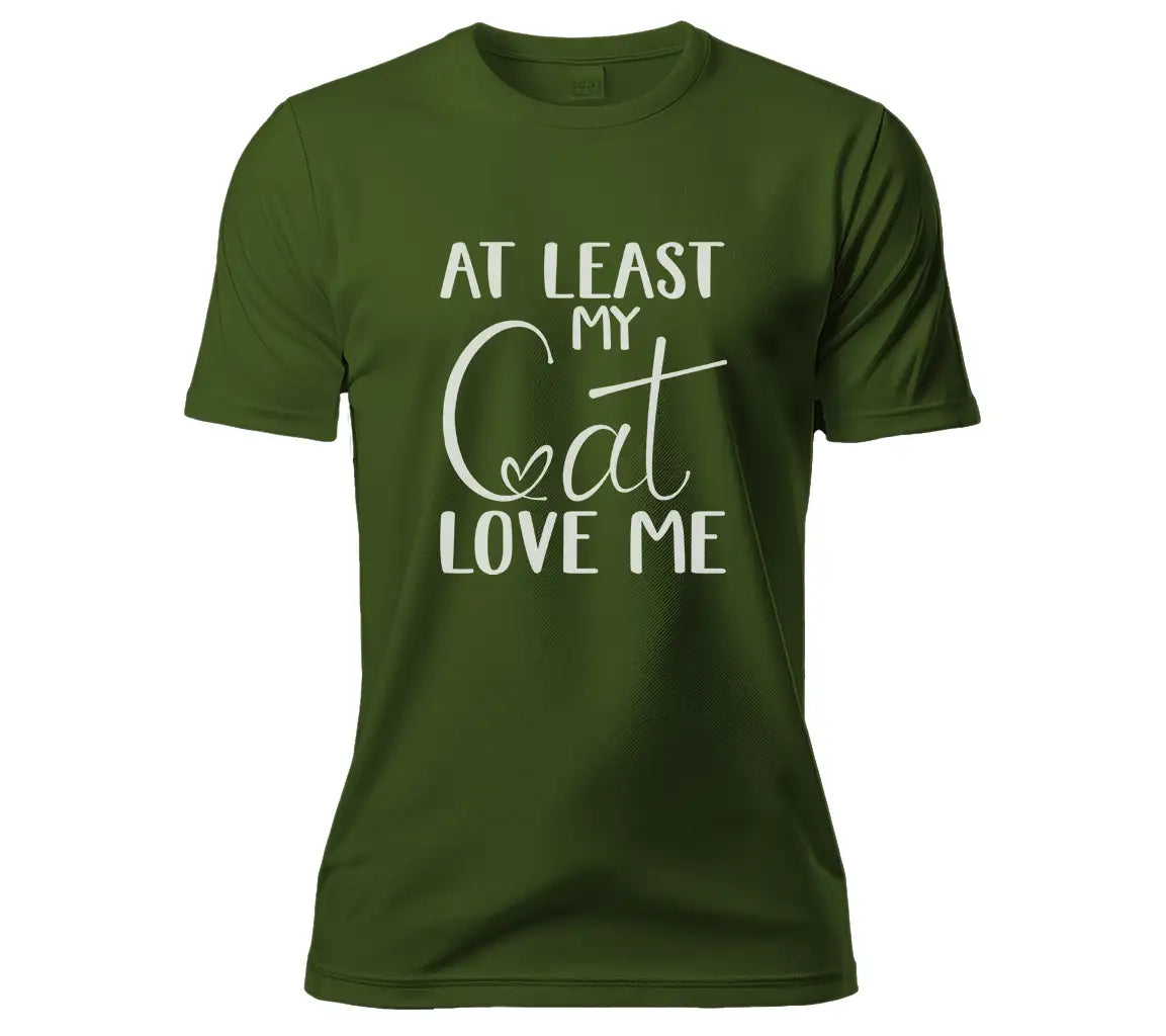 Valentines Day Cat Lover SVG - At Least My Cat Loves Me SVG
