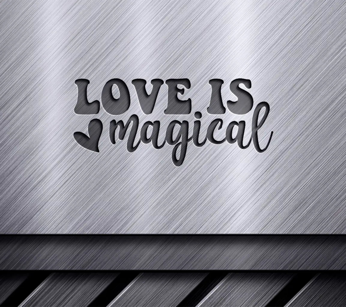 Love Is Magical Red & Pink SVG - Valentines Day T-Shirt Design SVG