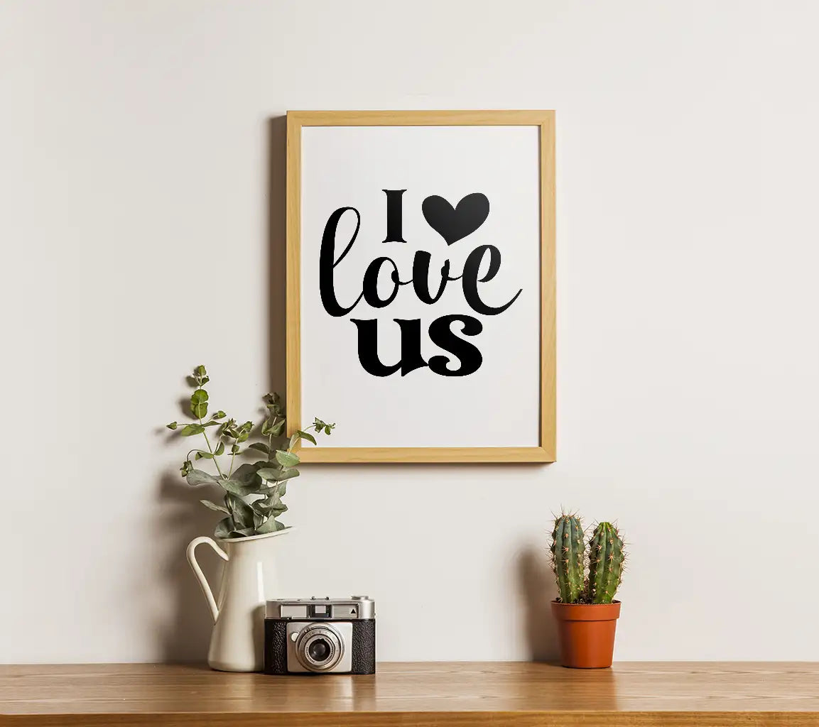  I Love Us Heart SVG - Valentines Day Design SVG