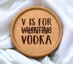 Valentines Day Vodka V SVG Cut File SVG