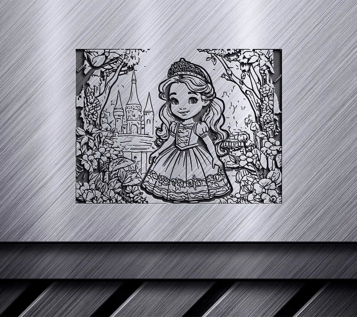  Princess Castle Coloring Page SVG for Kids SVG