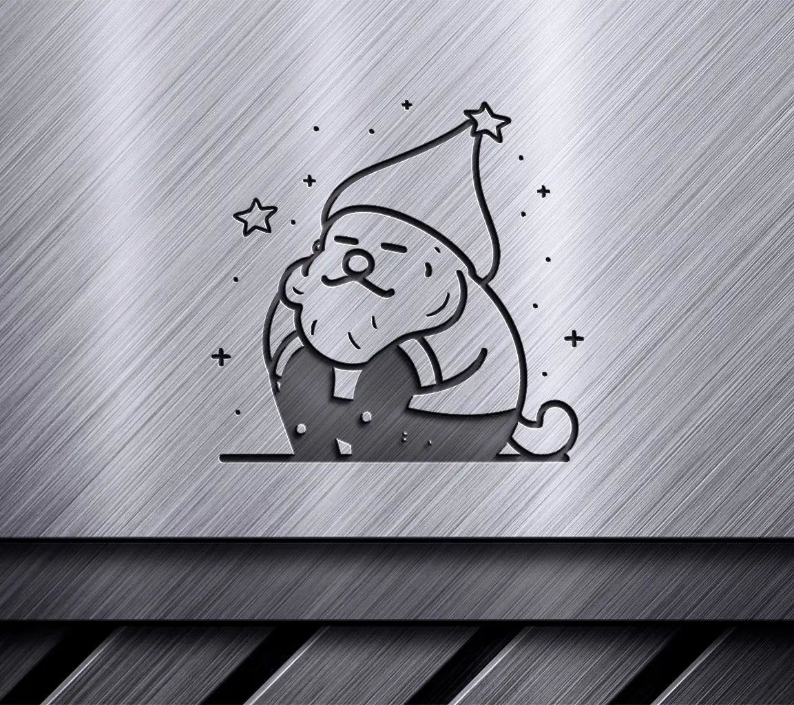  Dog in Santa Hat SVG - Christmas Vector Illustration SVG