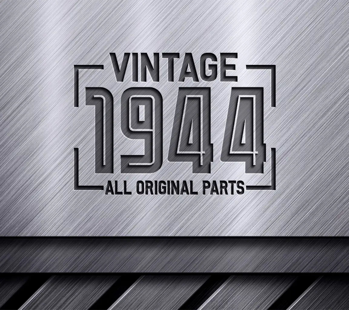 Vintage 1944 All Original Parts Design SVG - White Background SVG