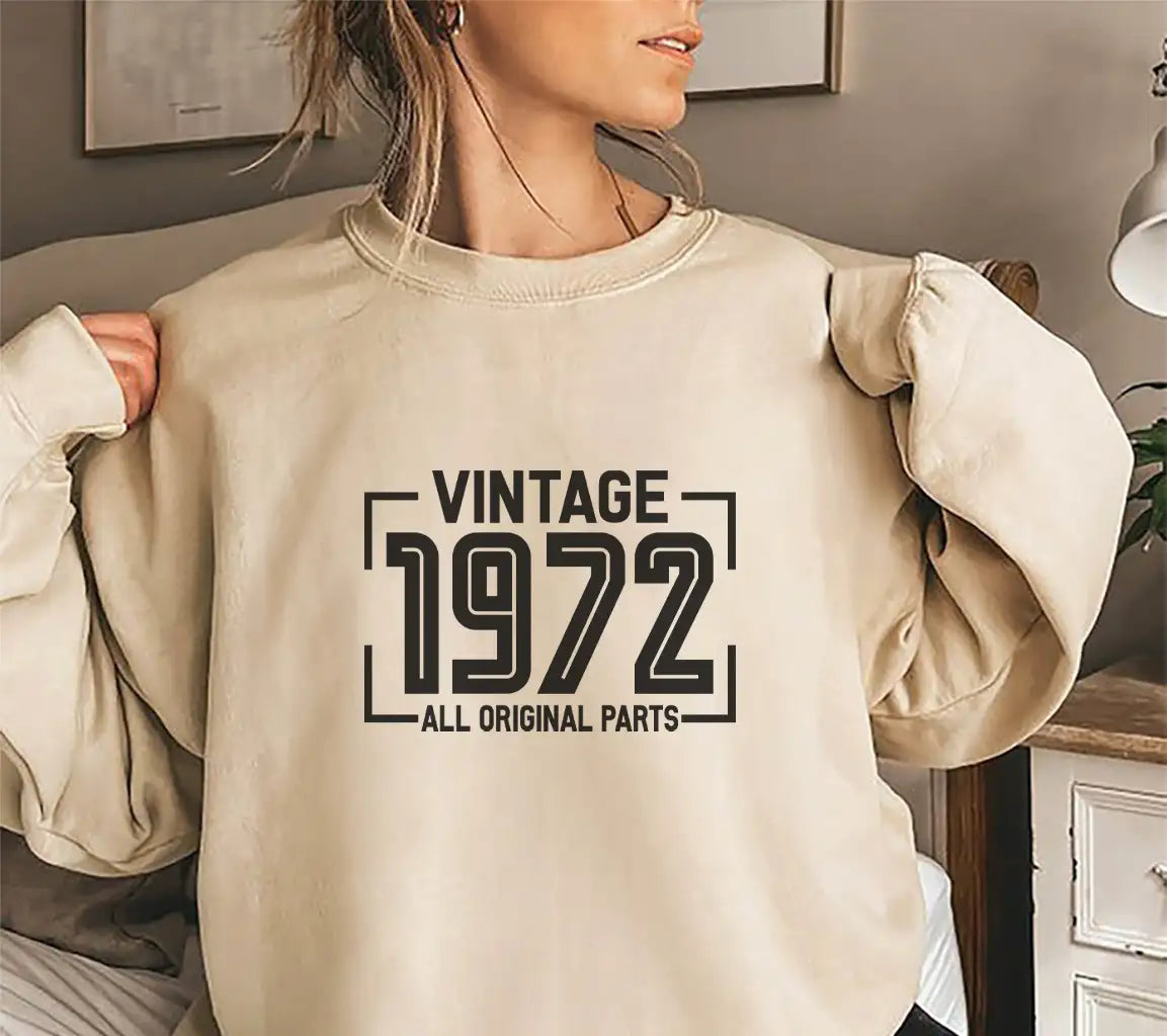 Vintage 1972 All Original Parts Design SVG SVG