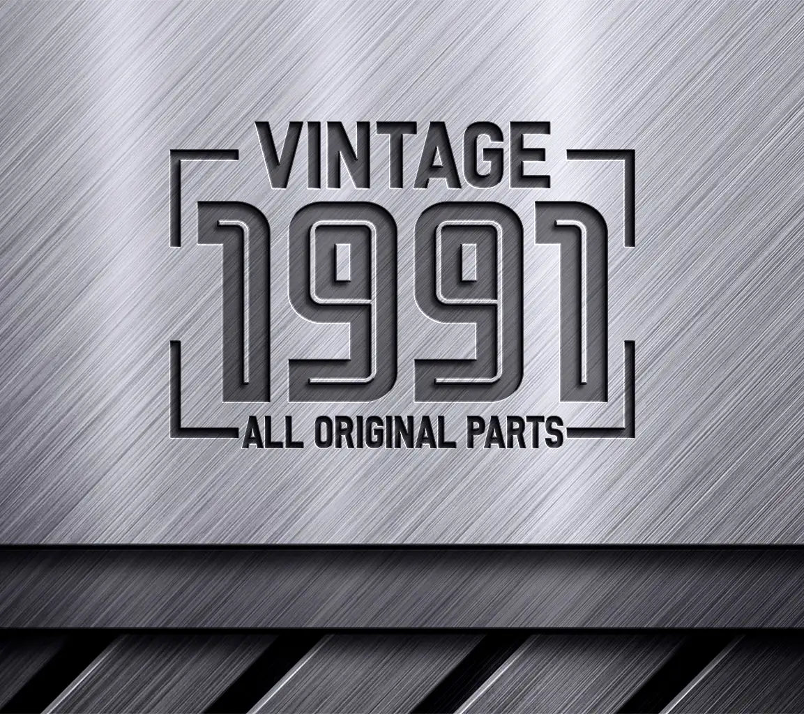 Vintage 1991 All Original Parts Design SVG SVG