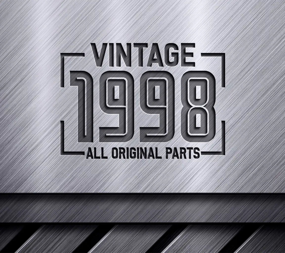 Vintage 1998 All Original Parts Design SVG SVG