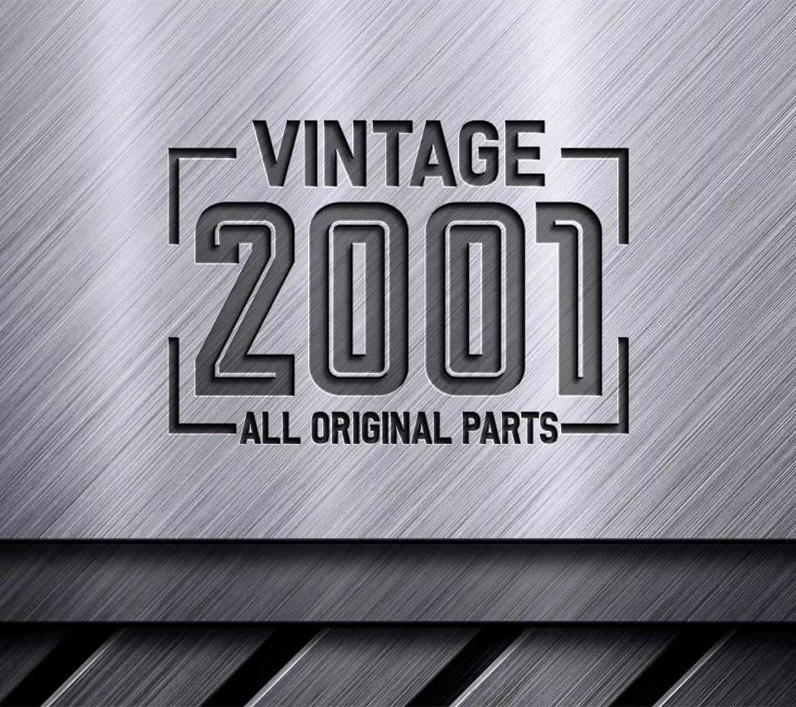 Vintage 2001 All Original Parts Design SVG SVG