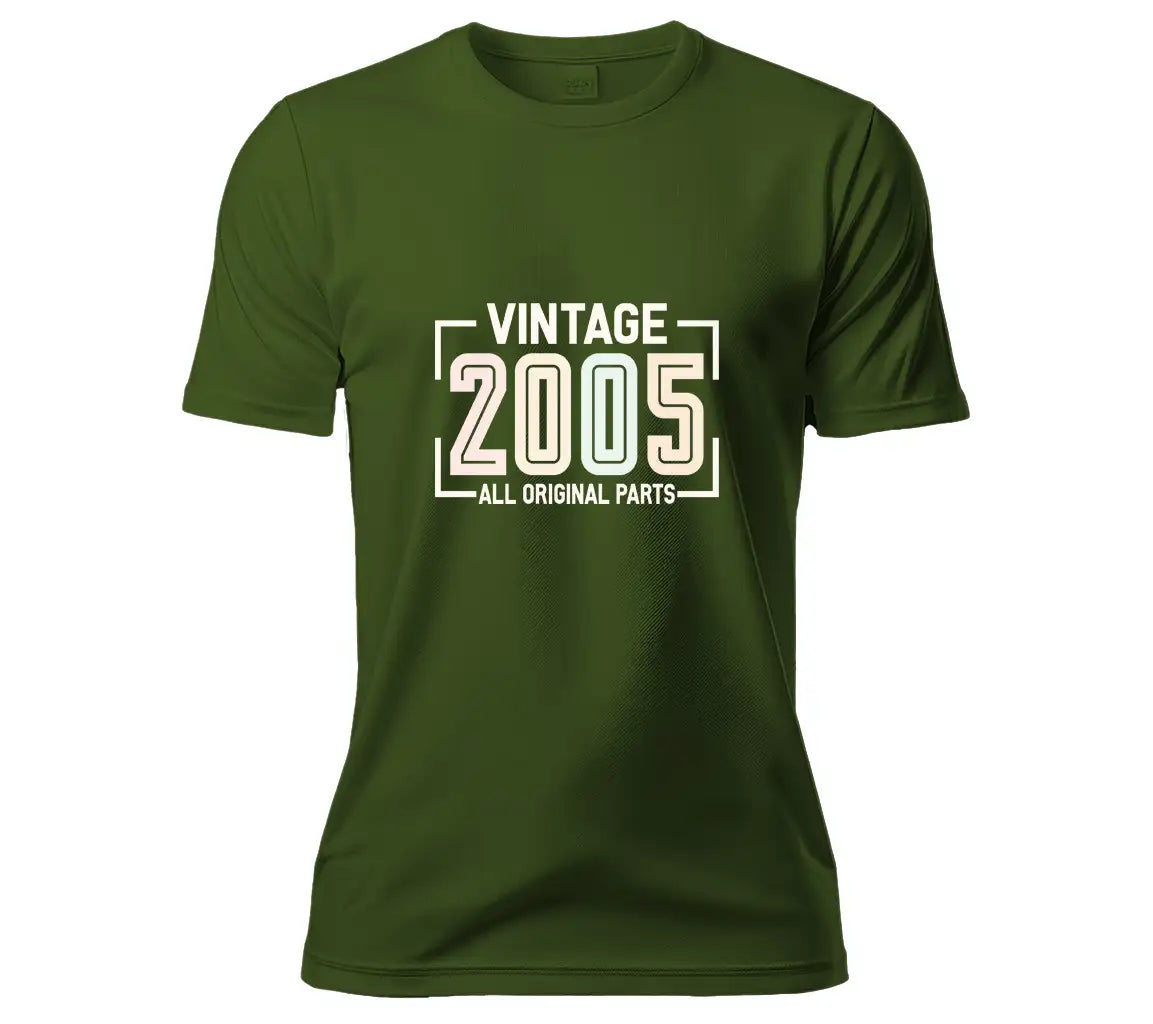 Vintage 2005 All Original Parts Design SVG - White Background SVG