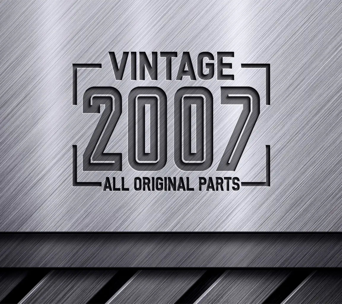 Vintage 2007 All Original Parts SVG Design SVG