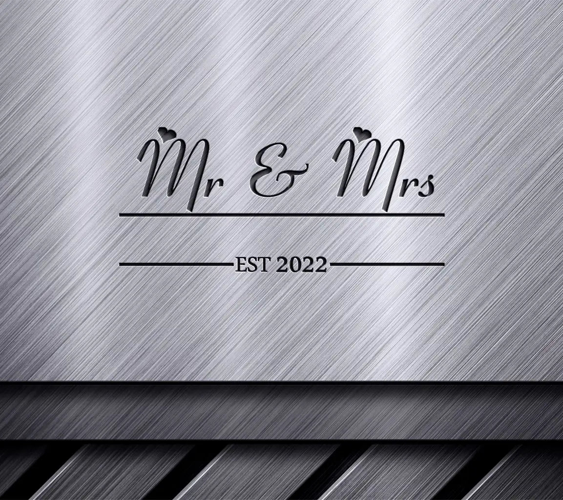  Mr. & Mrs. Est. 2022 Wedding Design SVG SVG