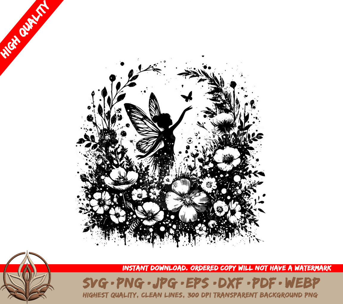 Whimsical Fairy Garden SVG 
