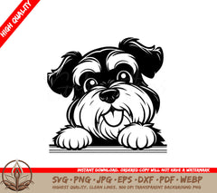 Whiskered Giant Schnauzer SVG Cut File 
