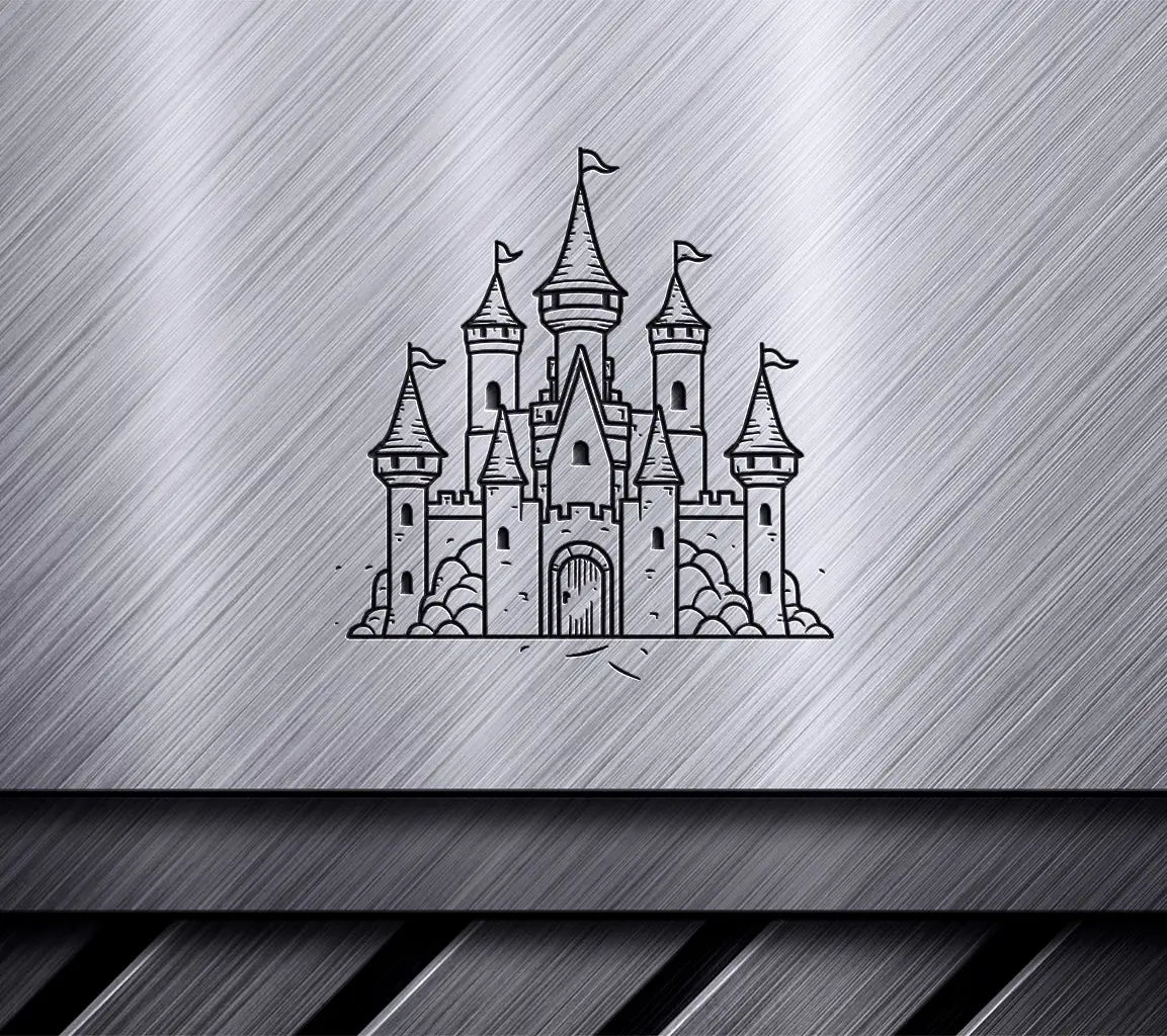  Castle with Flags SVG - Whispers of Hope in Turmoil SVG