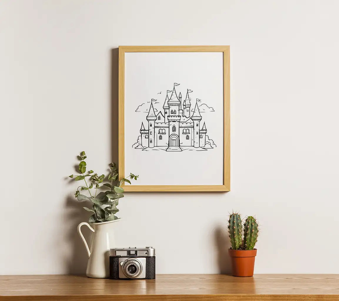  Castle with Flags SVG - Whispers of the Unknown SVG