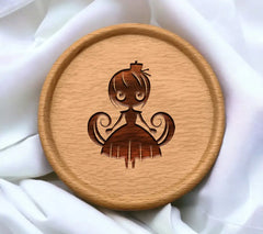 Halloween Wizard Girl SVG Adorable Zombie Cheerleader Charm Vector SVG