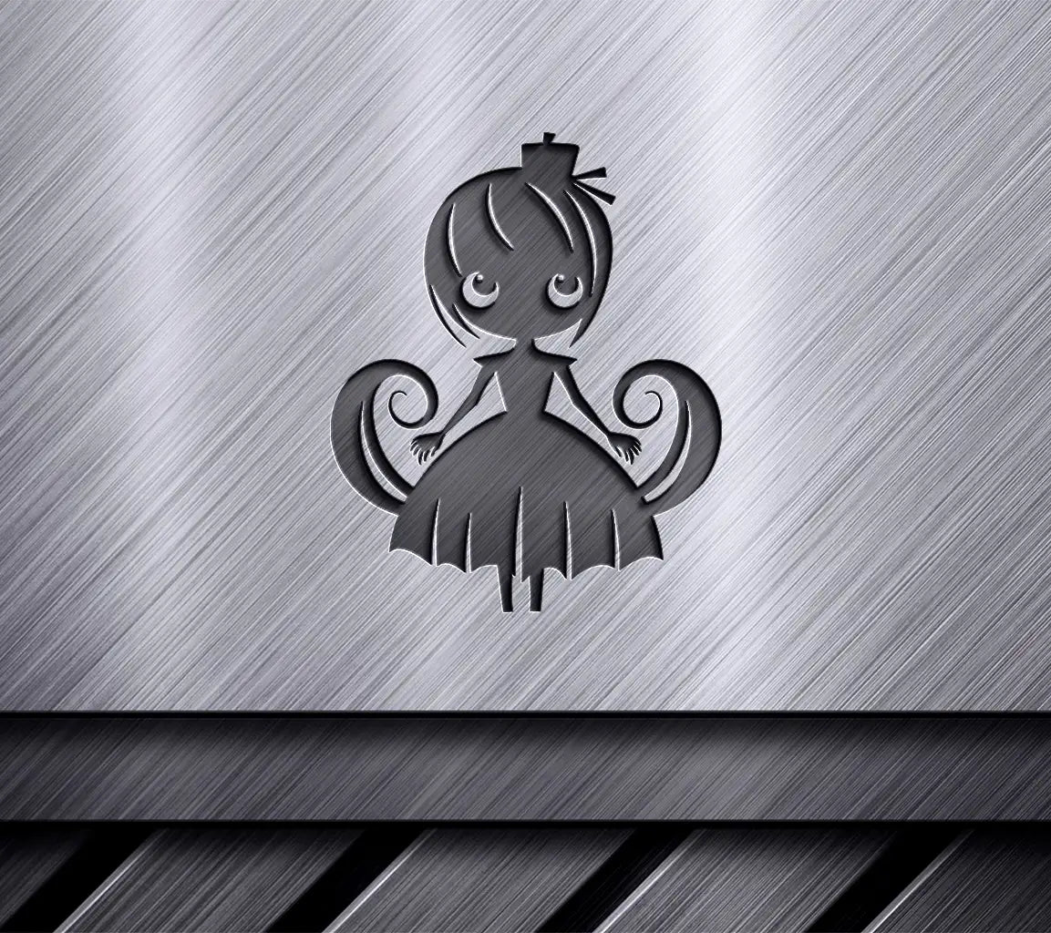 Halloween Wizard Girl SVG Adorable Zombie Cheerleader Charm Vector SVG