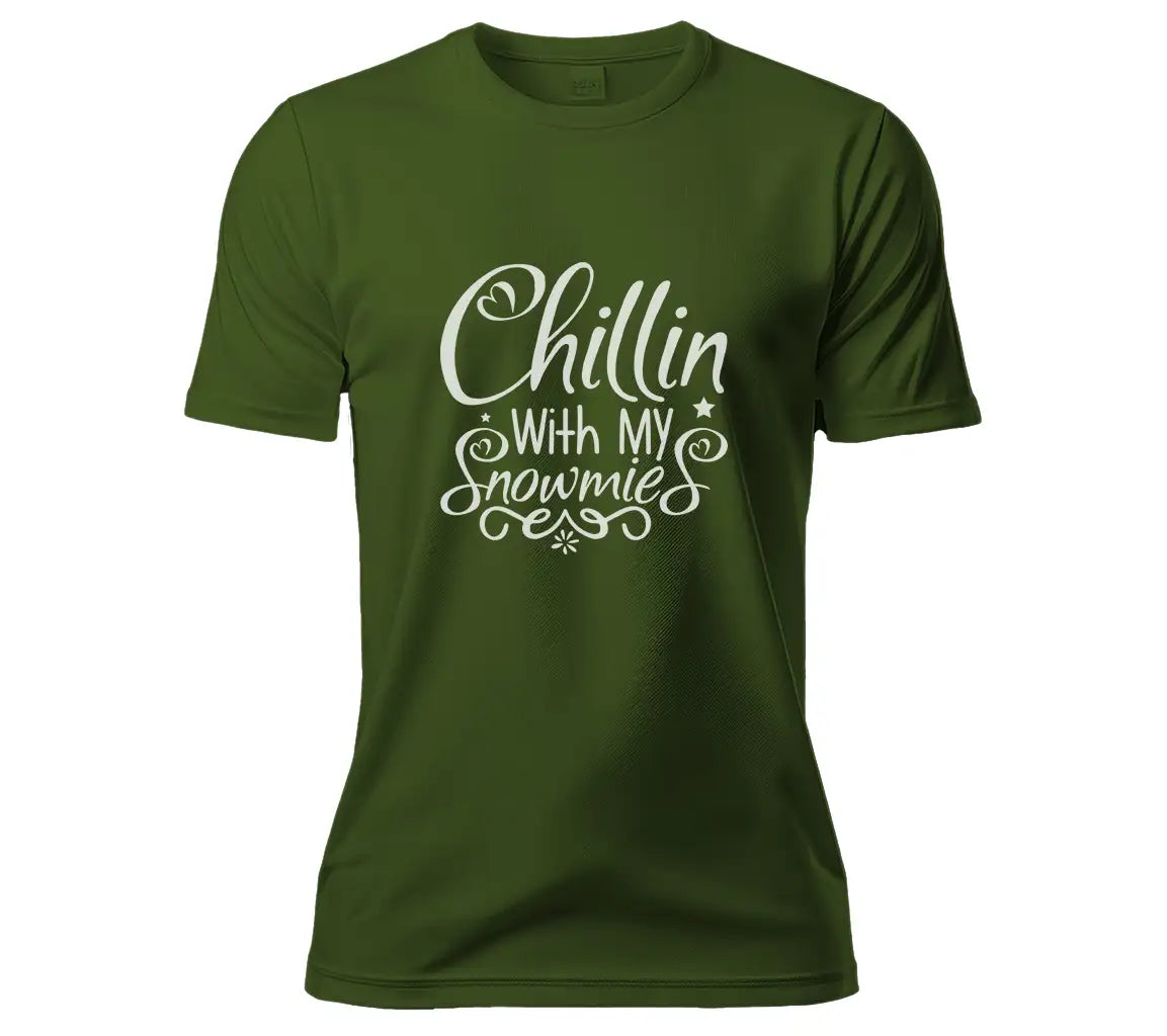 Chillin With My Snowmies SVG - Winter Design SVG