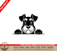 Wise Whiskered Giant Schnauzer SVG PNG JPG AI PDF DXF EPS and WebP Digital Download 
