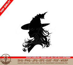 Witch Digital Design File for Crafters and Cutters in SVG, PNG, JPG, AI, PDF, DXF, EPS and WebP Formats 

