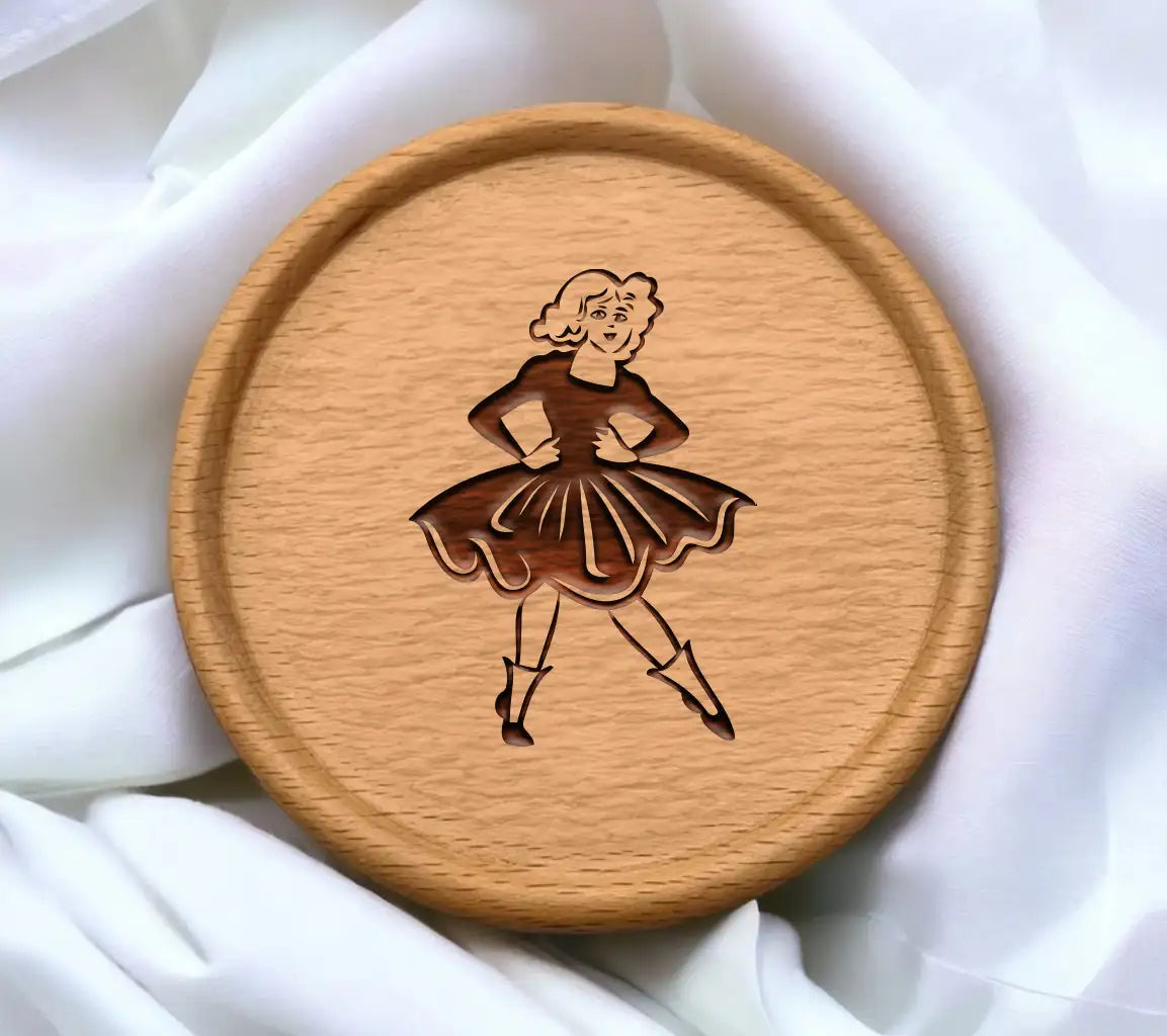  Clogger Dancer Woman SVG - Silhouette Illustration SVG