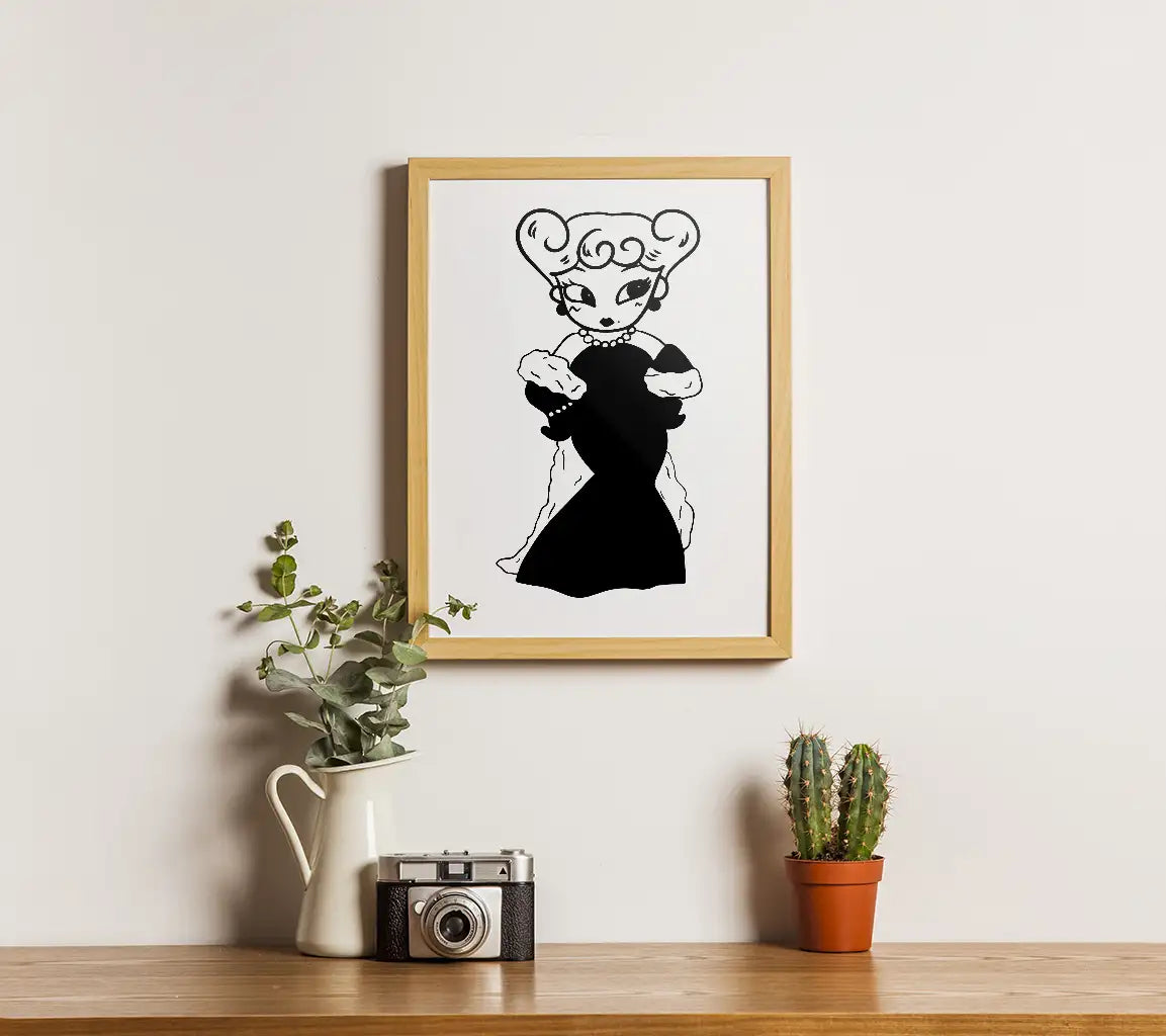  Sexy Anime Woman in Dress - Kawaii Chibi Manga SVG Clipart SVG