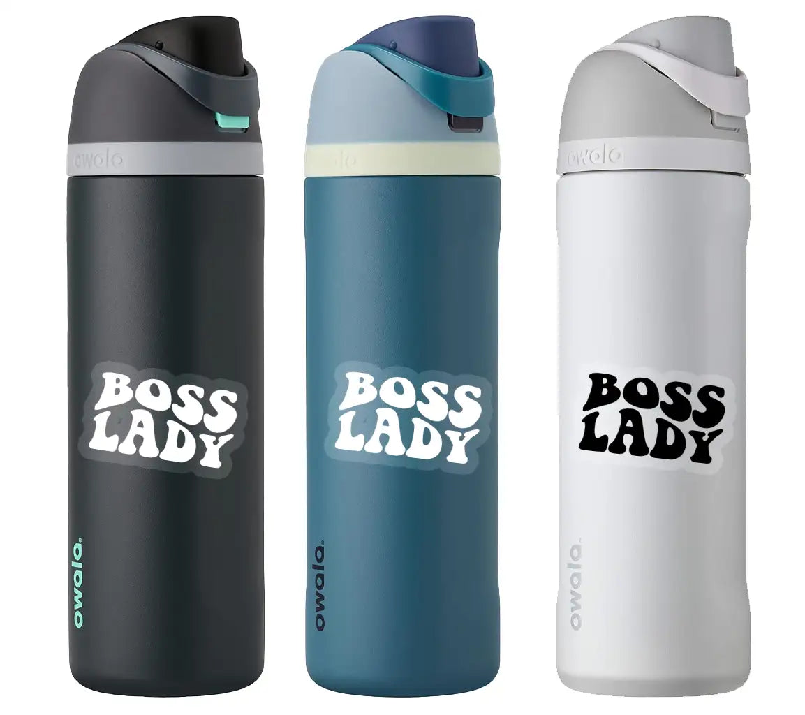 Boss Lady SVG Design - Black Text on White Background SVG