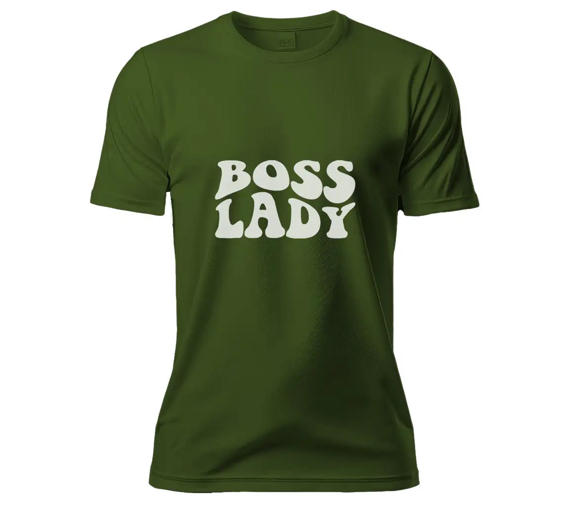 Boss Lady SVG Design - Black Text on White Background SVG