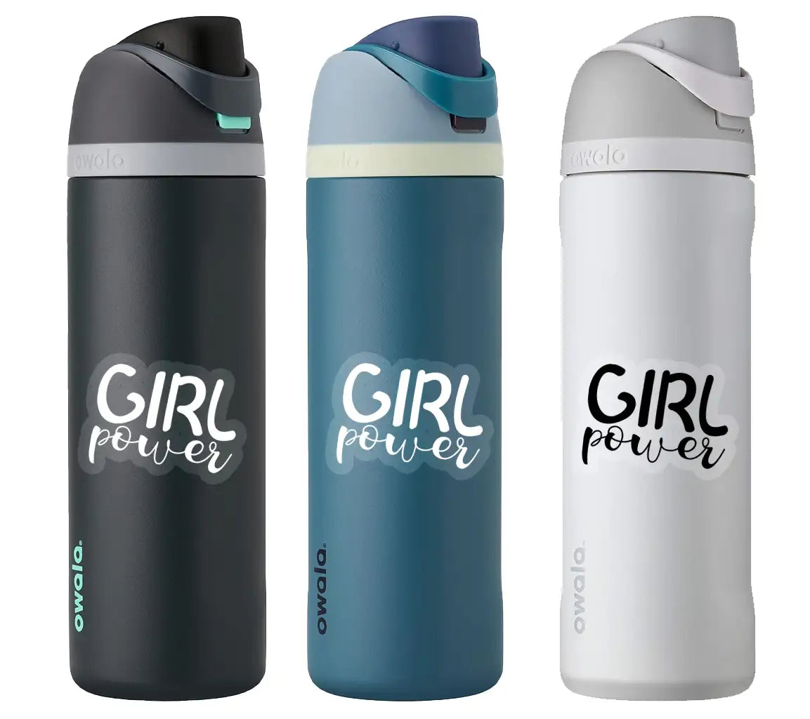 Girl Power SVG Design - White Background, Black Text - Womens Day SVG