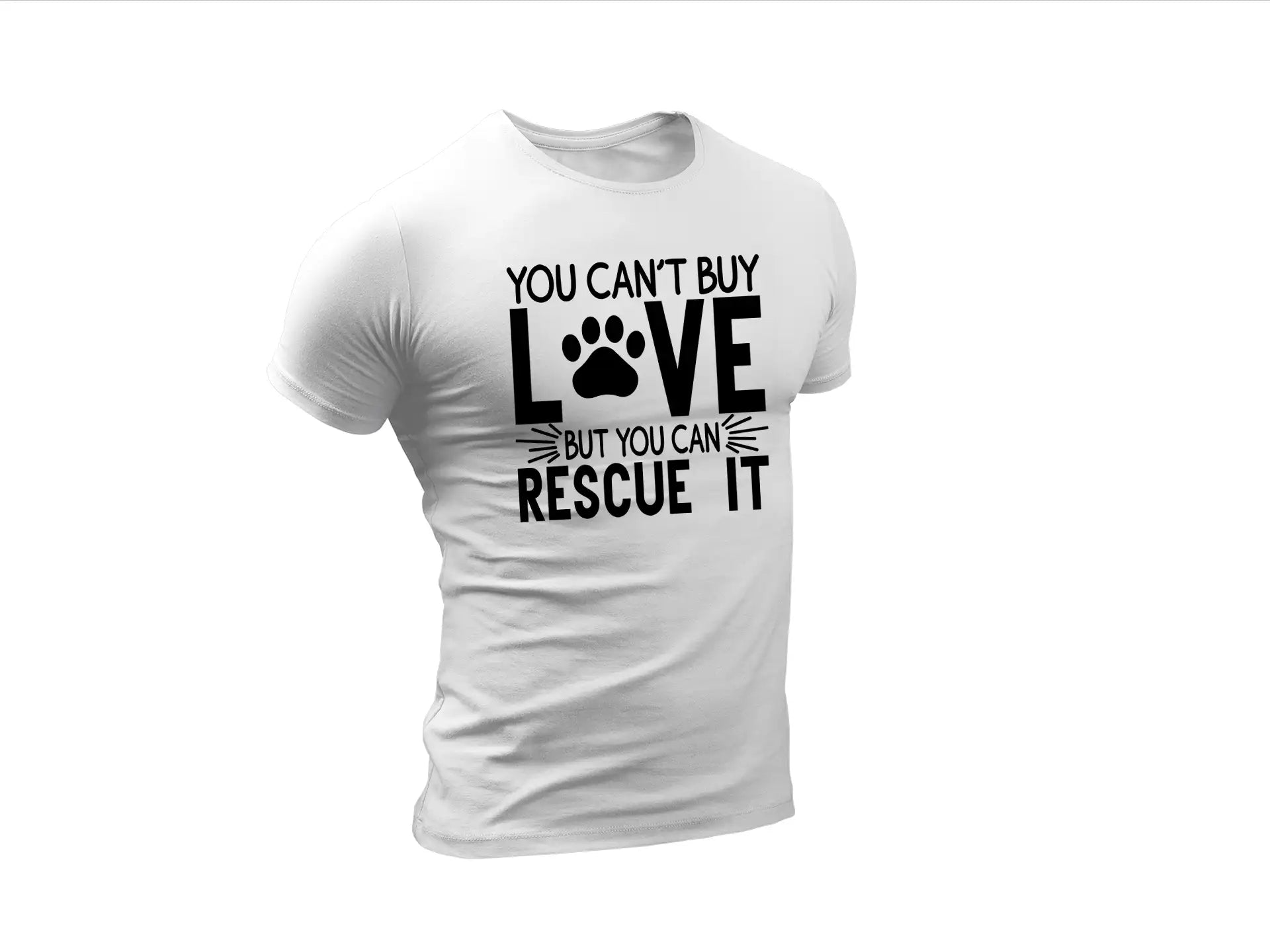 Rescue Love SVG - You Cant Buy Love Poster Design SVG