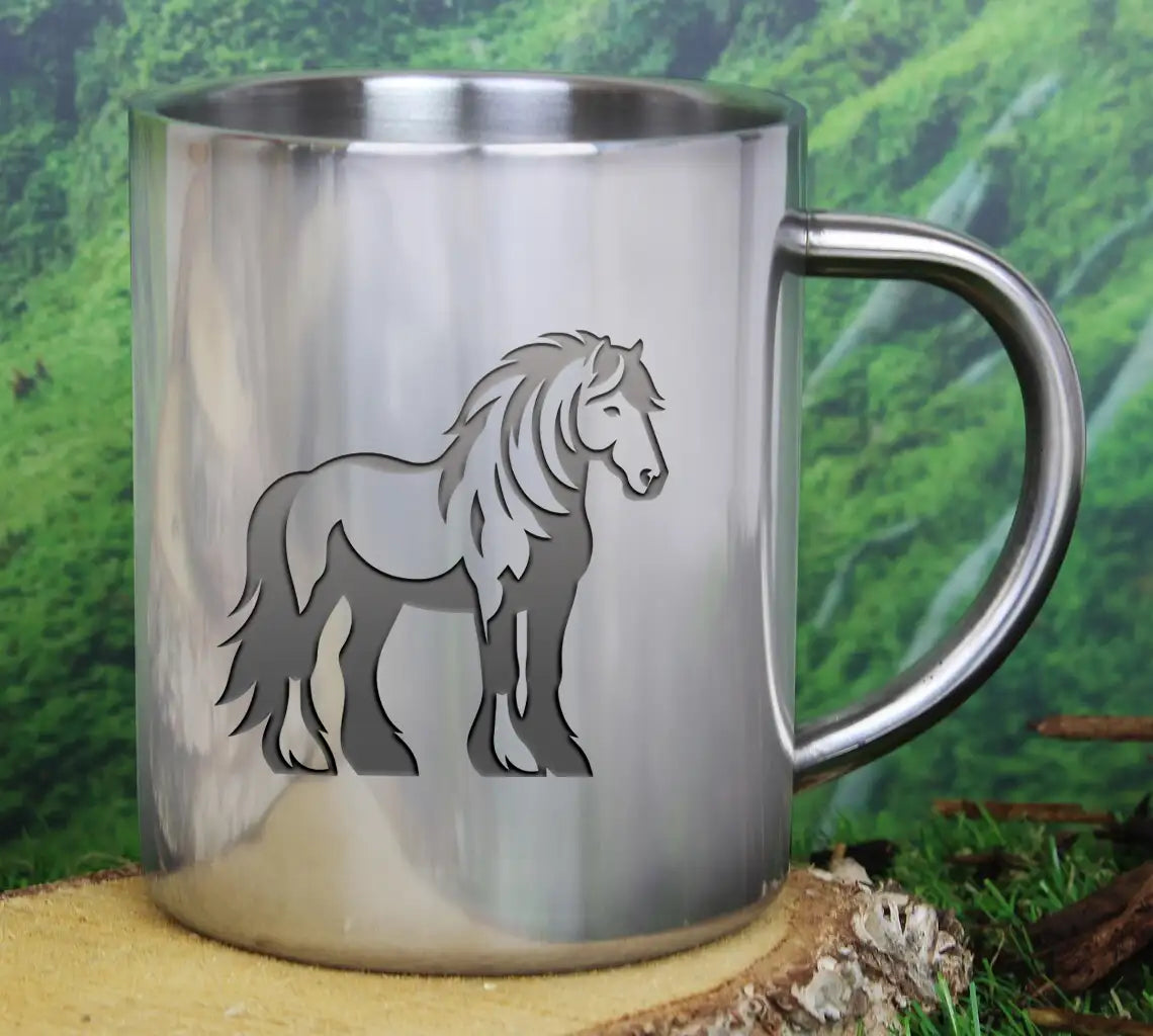 A Black And White Drawing Of A Horse On A White Background