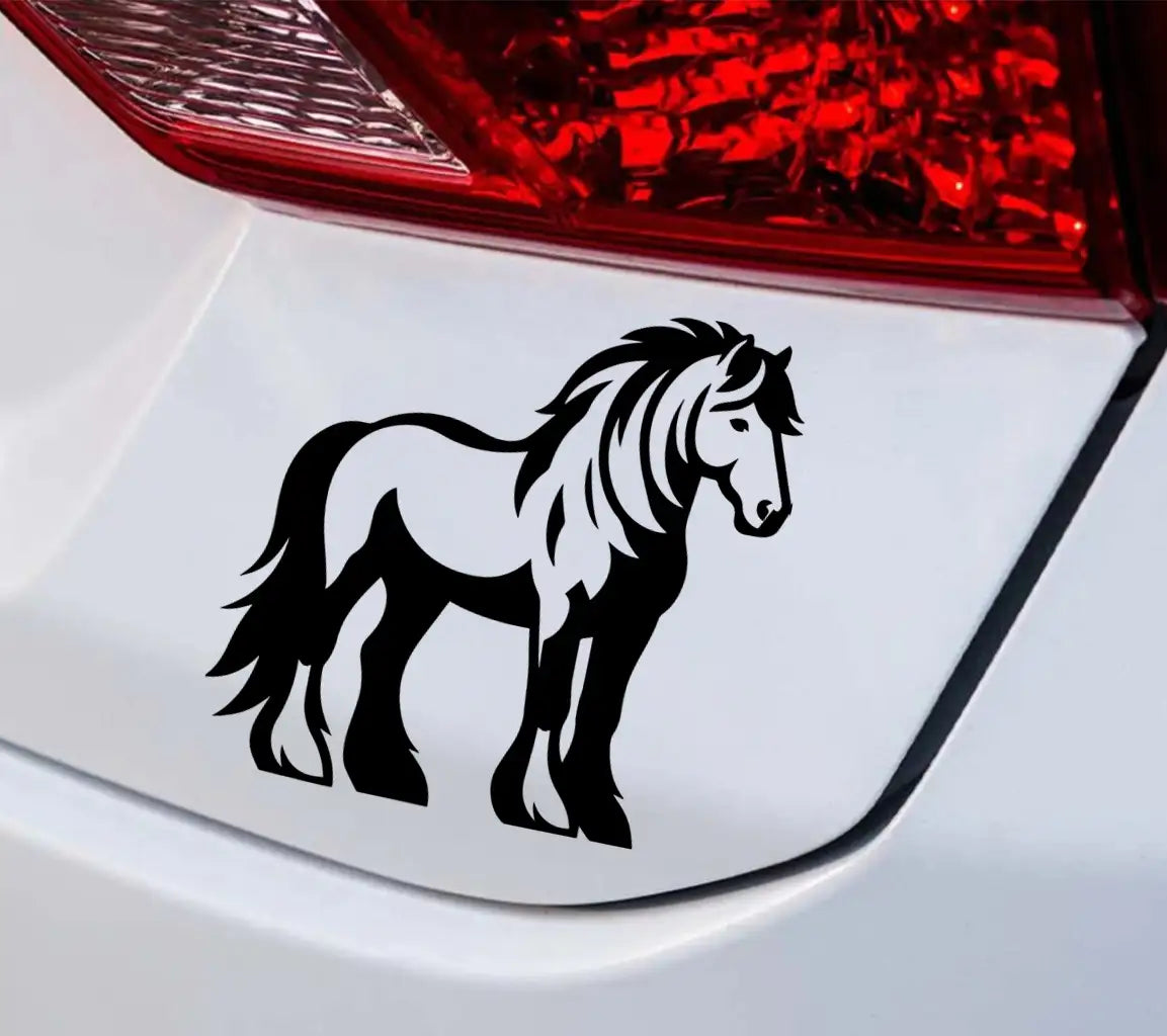 A Black And White Drawing Of A Horse On A White Background