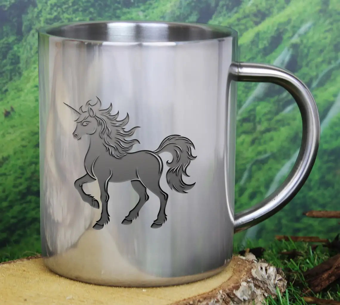 A Black And White Drawing Of A Unicorn With A Black Mane And Tail